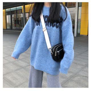 Printed Sweater / Wide Leg Pants