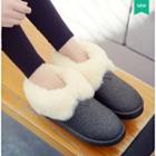 Furry Trim Ankle Snow Boots