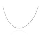 Simple Twisted Rope Necklace Silver - One Size