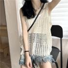 Perforated Sweater Vest / Tank Top