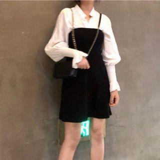 Plain Shirt / Mini A-line Tube Dress