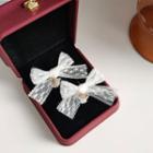Lace Ribbon Dangle Earring