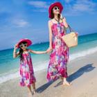 Family Matching Strappy A-line Maxi Dress