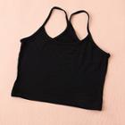 Cropped Plain Camisole Top