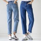 High-waist Straight-cut Jeans In 3 Lengths