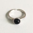 Agate 925 Sterling Silver Open Ring Open Ring - Silver - One Size