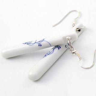 Ceramic Bar Dangle Earring As Shown In Figure - One Size