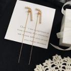Embellished Drop Earring 1 Pair - Gold - One Size