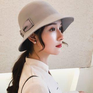 Bow Woolen Bucket Hat