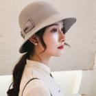Bow Woolen Bucket Hat