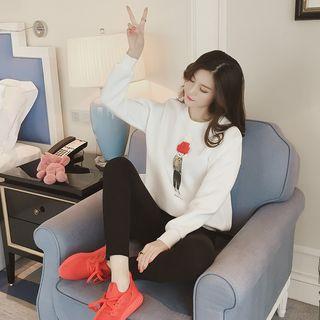 Cartoon Fleece-lined Sweatshirt