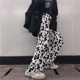 Cow Print Wide-leg Pants As Shown In Figure - One Size