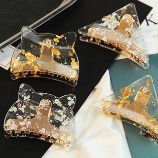 Gold Leaf Animal / Triangle Hair Clamp