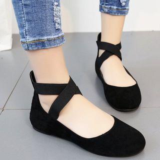 Ankle Strappy Round Toe Flats