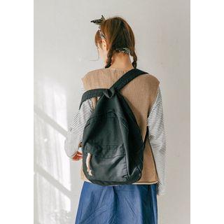 Zipped Canvas Utility Backpack