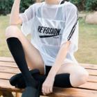 Set: Tankini + T-shirt Cover Up