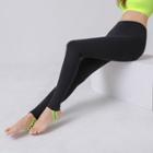 Lettered Stirrup Sports Leggings