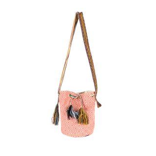 Patterned Fabric Bucket Bag