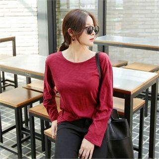 Long-sleeve Strappy-back T-shirt