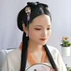 Flower Hair Clip L10 - 1 Pair - As Shown In Figure - One Size