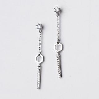 Chained Sterling Silver Earring