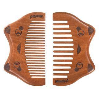 Cat Print Wooden Hair Comb (various Designs)