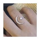 Moon Ring Silver - One Size