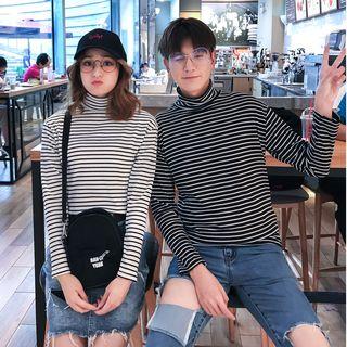 Couple Matching Turtleneck Long-sleeve Knit Top