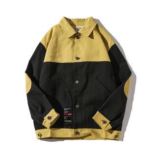 Color-block Patched Cargo Jacket