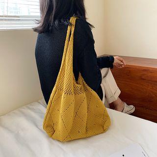 Pointelle Knit Tote Bag