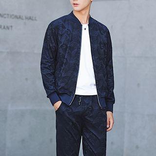 Set: Printed Bomber Jacket + Jogger Pants