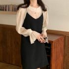 Dotted Blouse / Strappy Dress