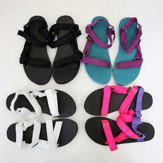 Velcro-strap Flat Sandals