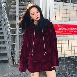 Velvet Long-sleeve Hoodie