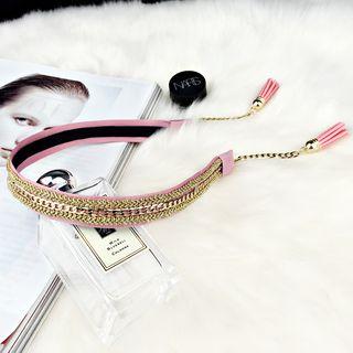 Chained Hair Band With Tassels