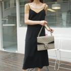 Spaghetti Strap V-neck Dress