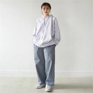 Over-fit Kangaroo-pocket Hoodie