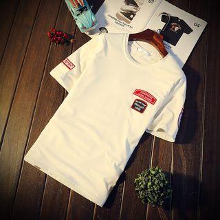 Appliqu  Short Sleeve Crewneck T-shirt
