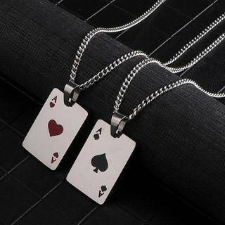 Poker Card Pendant Necklace