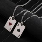 Poker Card Pendant Necklace