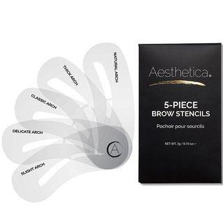 Aesthetica Cosmetics - 5-piece Brow Stencils As Figure Shown