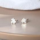 925 Sterling Silver Puzzle Earring R595 - One Size