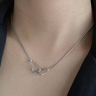 Asymmetrical Hoop Necklace