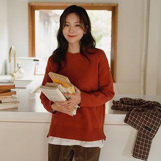 Zip-side Woolen Sweater
