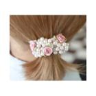 Rose Faux-pearl Cluster Hair Tie