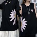 Couple Matching Short Sleeve Print T-shirt / Tank Top