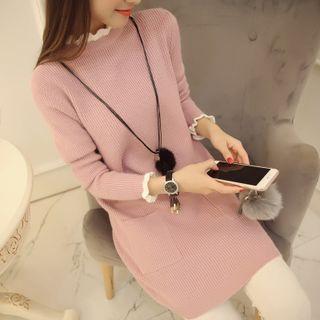 Frilled Long Sweater