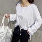 Oversized Monotone Henley White - One Size