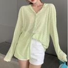 Long-sleeve Open Back Hooded Top