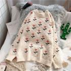 Floral Embroidered Bobble Sweater